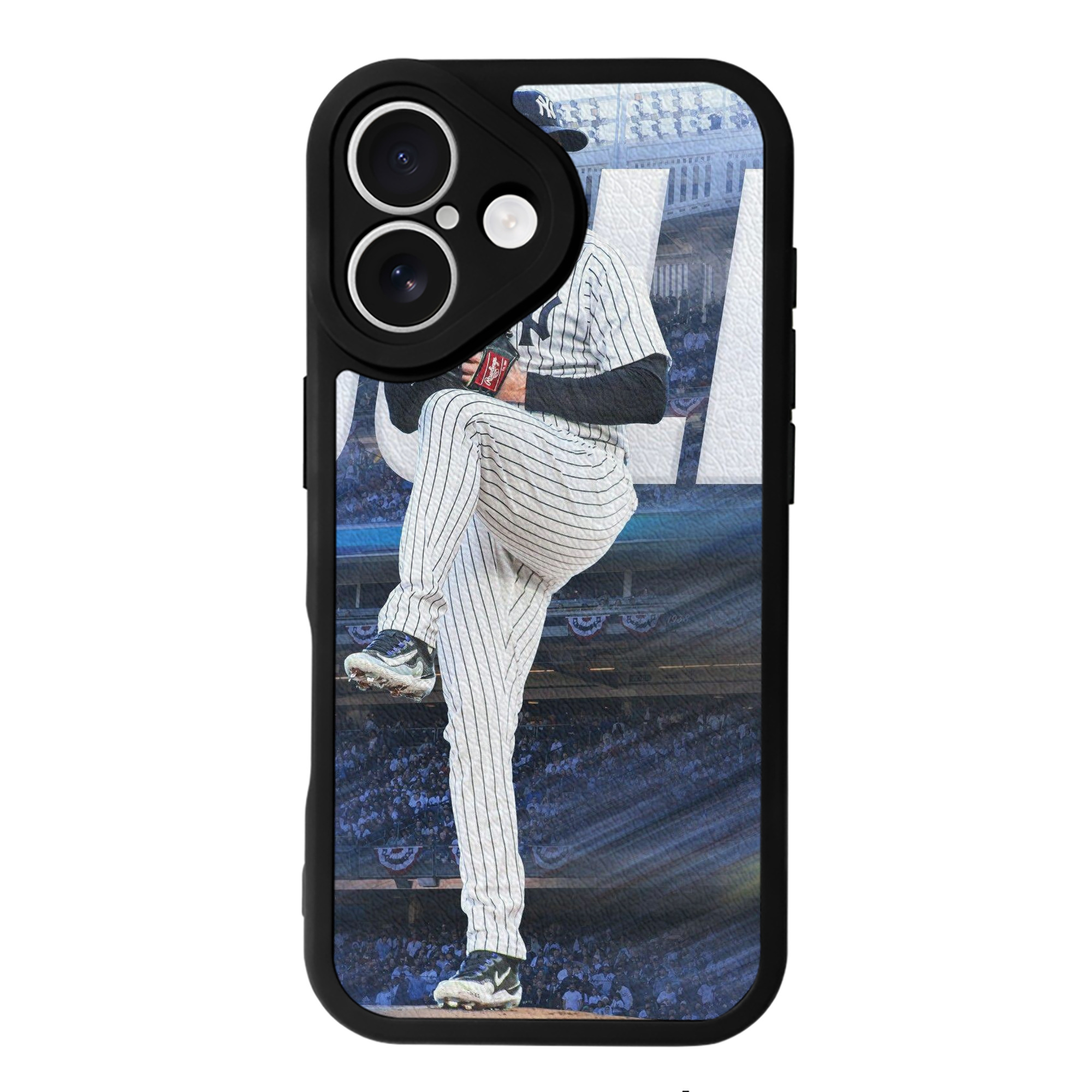 Gerrit Cole 13 IPhone 16 Silicone Leather Case – UV Print, Lambskin Texture – Perfect Fit, Wireless Charging Compatible, Scratch Resistant, Precise Cutouts – Stylish Protection For IPhone 16